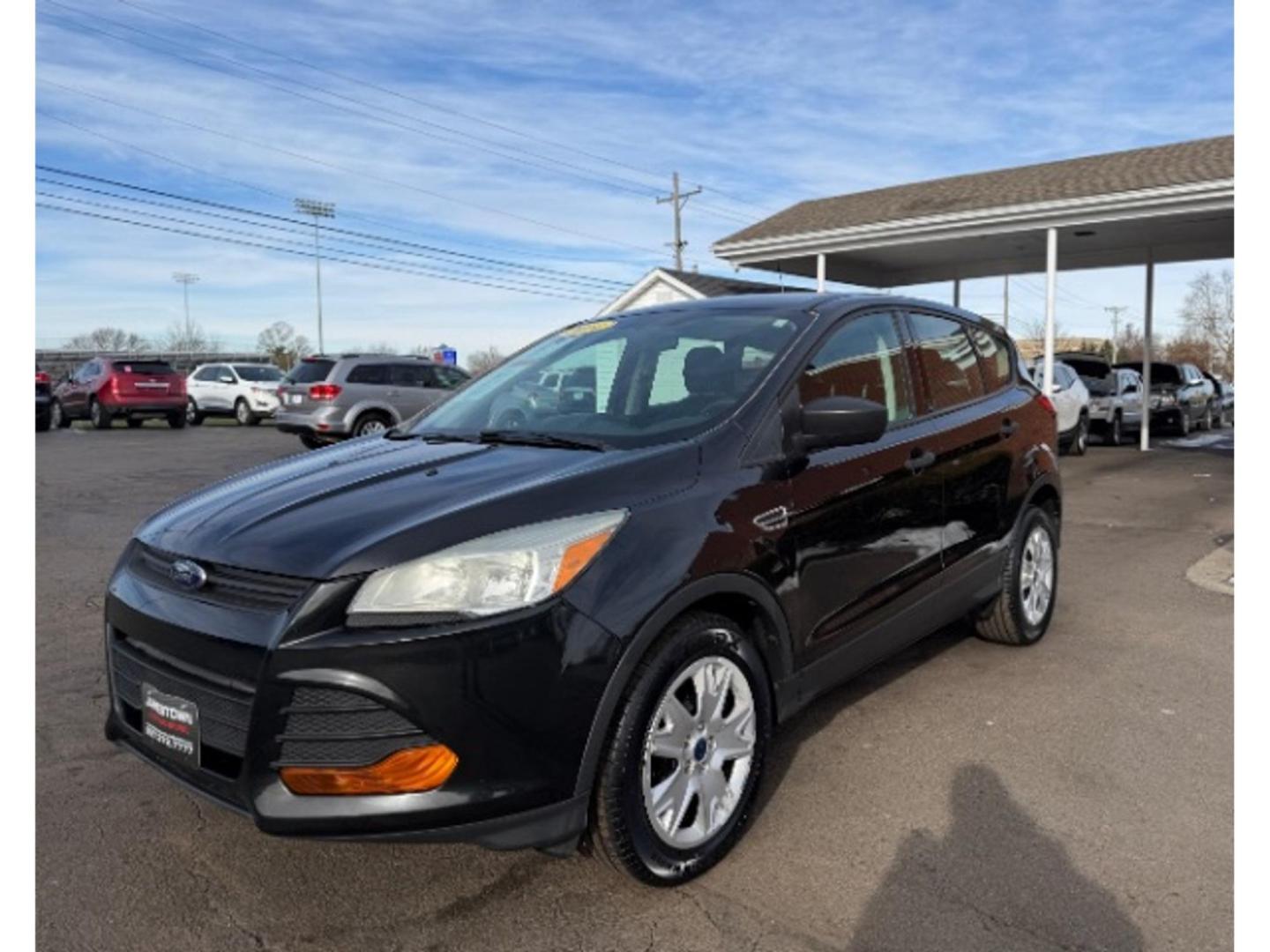 2014 Tuxedo Black Ford Escape S FWD (1FMCU0F70EU) with an 2.5L L4 DOHC 16V engine, 6-Speed Automatic transmission, located at 1865 W 2nd St., Xenia, OH, 45385, (937) 372-7777, 39.681259, -83.961945 - Photo#1