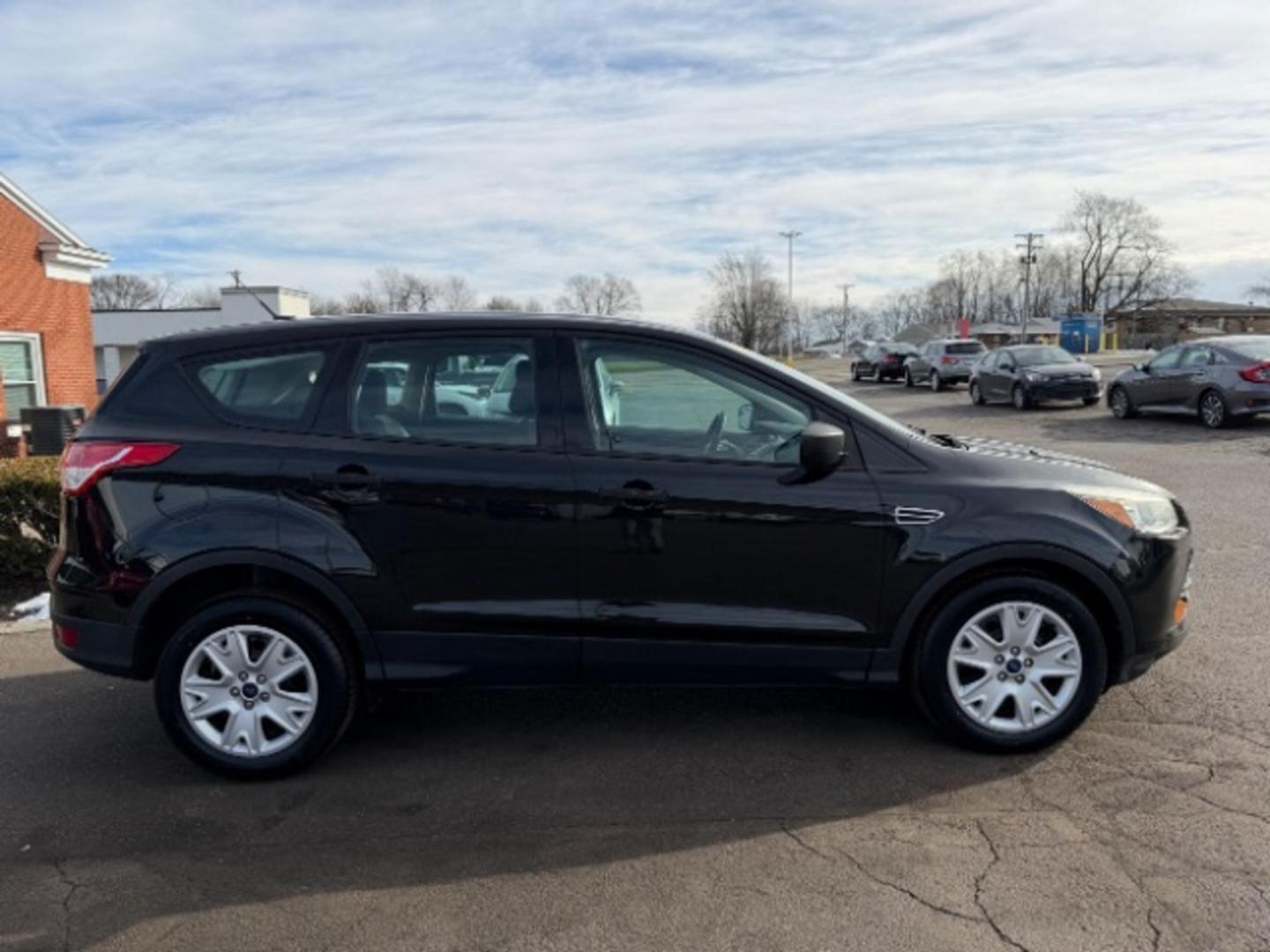 2014 Tuxedo Black Ford Escape S FWD (1FMCU0F70EU) with an 2.5L L4 DOHC 16V engine, 6-Speed Automatic transmission, located at 1865 W 2nd St., Xenia, OH, 45385, (937) 372-7777, 39.681259, -83.961945 - Photo#2