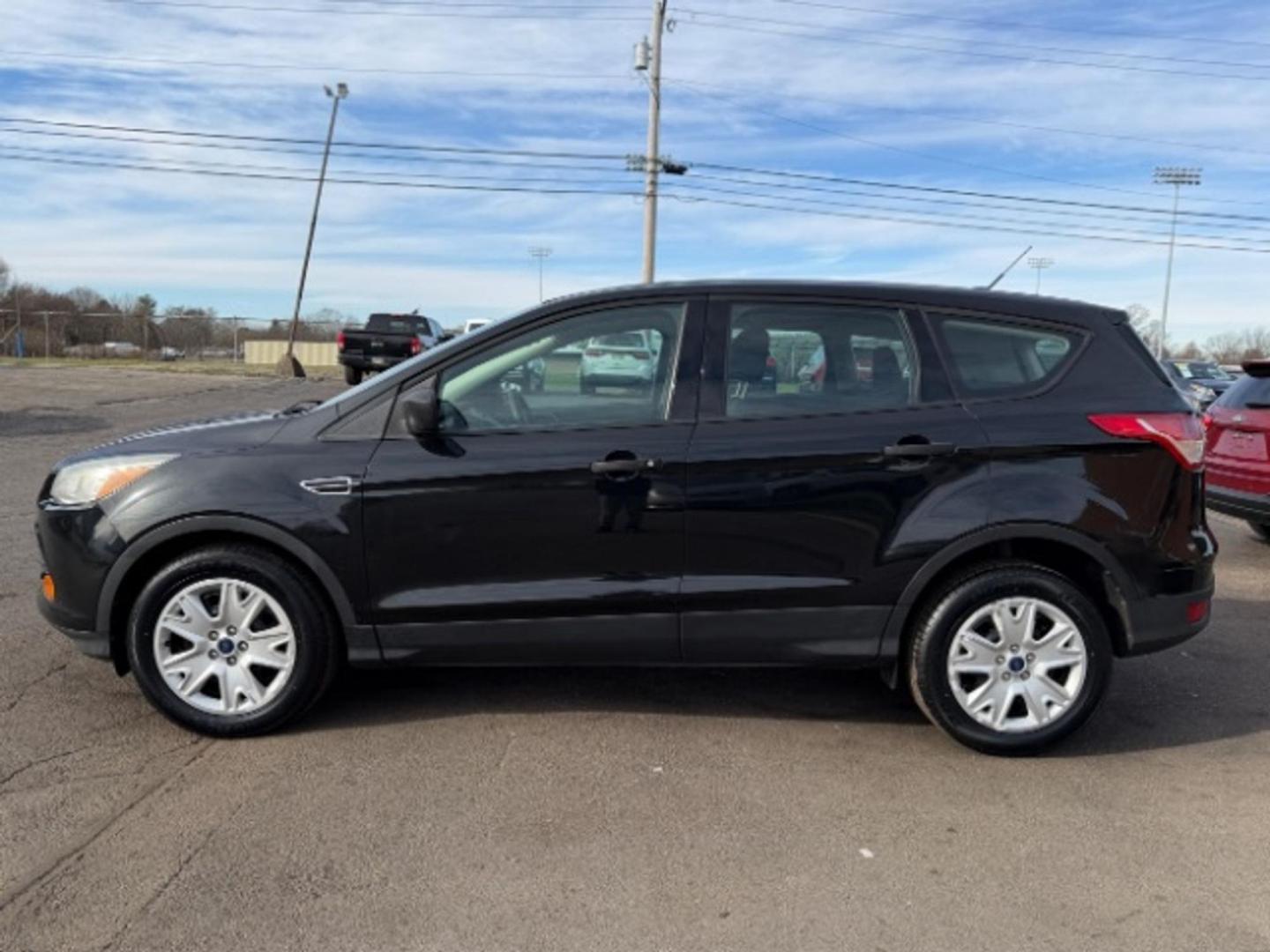 2014 Tuxedo Black Ford Escape S FWD (1FMCU0F70EU) with an 2.5L L4 DOHC 16V engine, 6-Speed Automatic transmission, located at 1865 W 2nd St., Xenia, OH, 45385, (937) 372-7777, 39.681259, -83.961945 - Photo#3