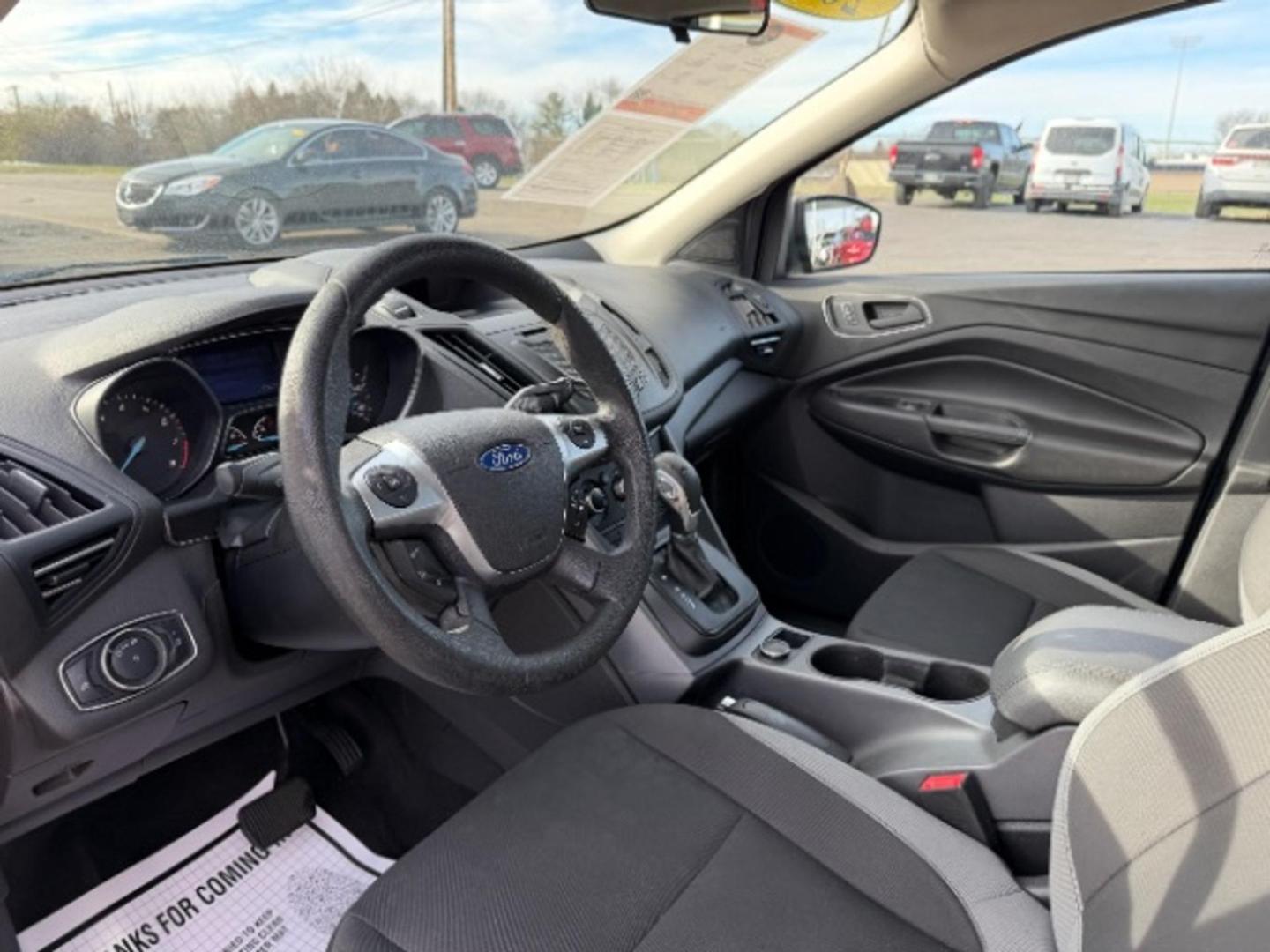 2014 Tuxedo Black Ford Escape S FWD (1FMCU0F70EU) with an 2.5L L4 DOHC 16V engine, 6-Speed Automatic transmission, located at 1865 W 2nd St., Xenia, OH, 45385, (937) 372-7777, 39.681259, -83.961945 - Photo#6