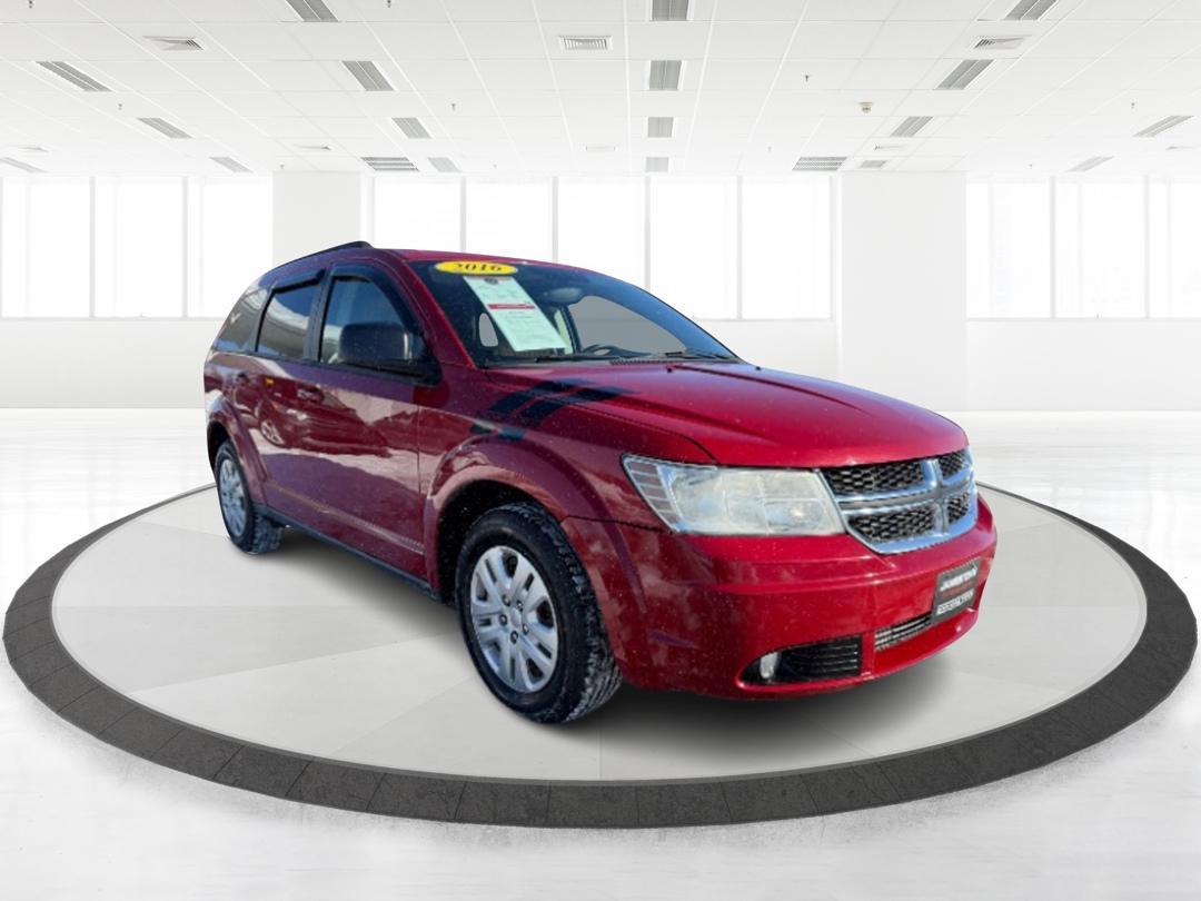 2016 Redline 2 Coat Pearl Dodge Journey SE (3C4PDCAB8GT) with an Tigershark MultiAir 2.4L I-4 DOHC engine, located at 1865 W 2nd St., Xenia, OH, 45385, (937) 372-7777, 39.681259, -83.961945 - Photo#0