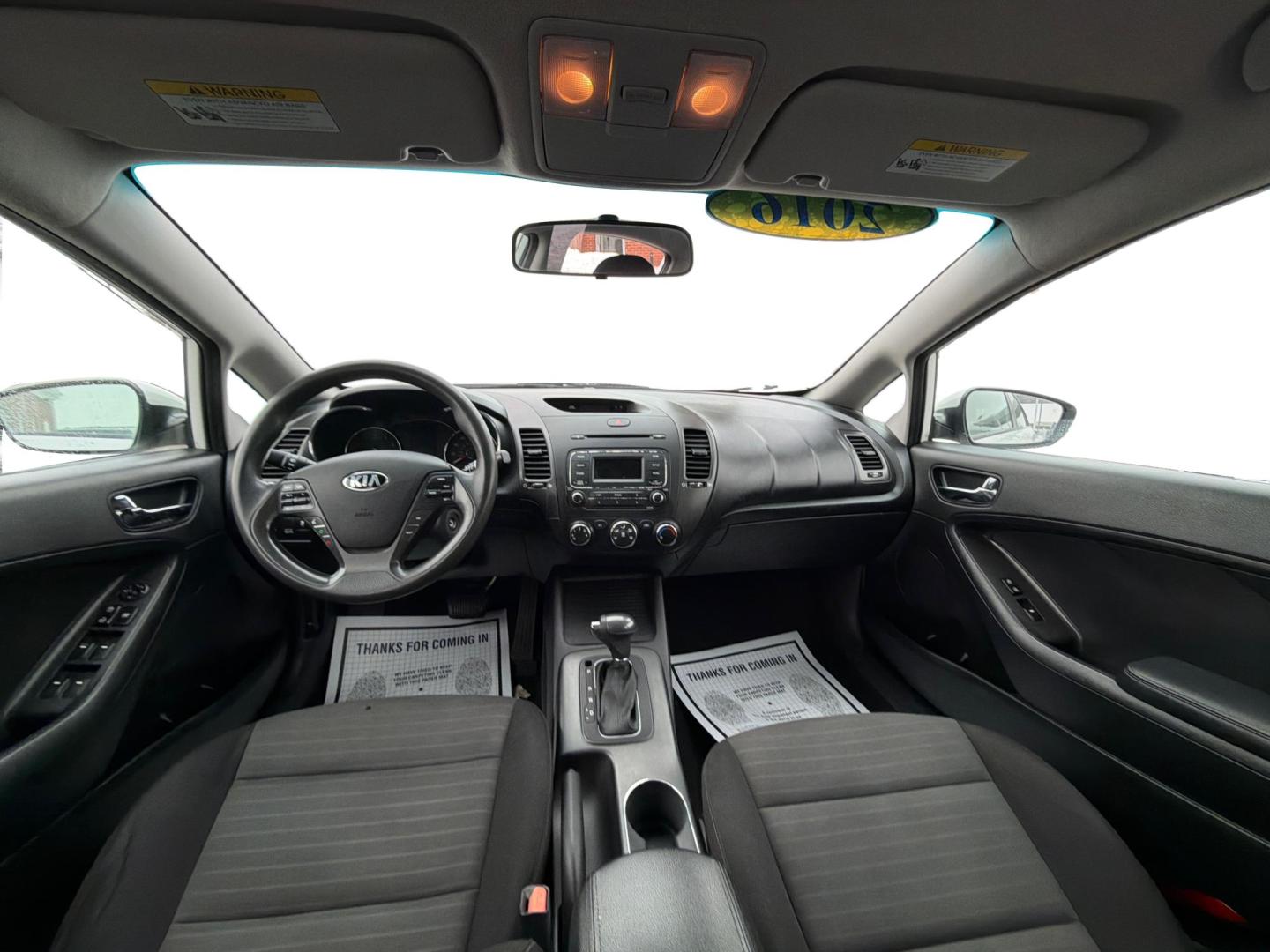 2016 Snow White Pearl Kia Forte LX (KNAFK5A80G5) with an 2L I-4 gasoline direct injection engine, located at 1865 W 2nd St., Xenia, OH, 45385, (937) 372-7777, 39.681259, -83.961945 - Photo#20