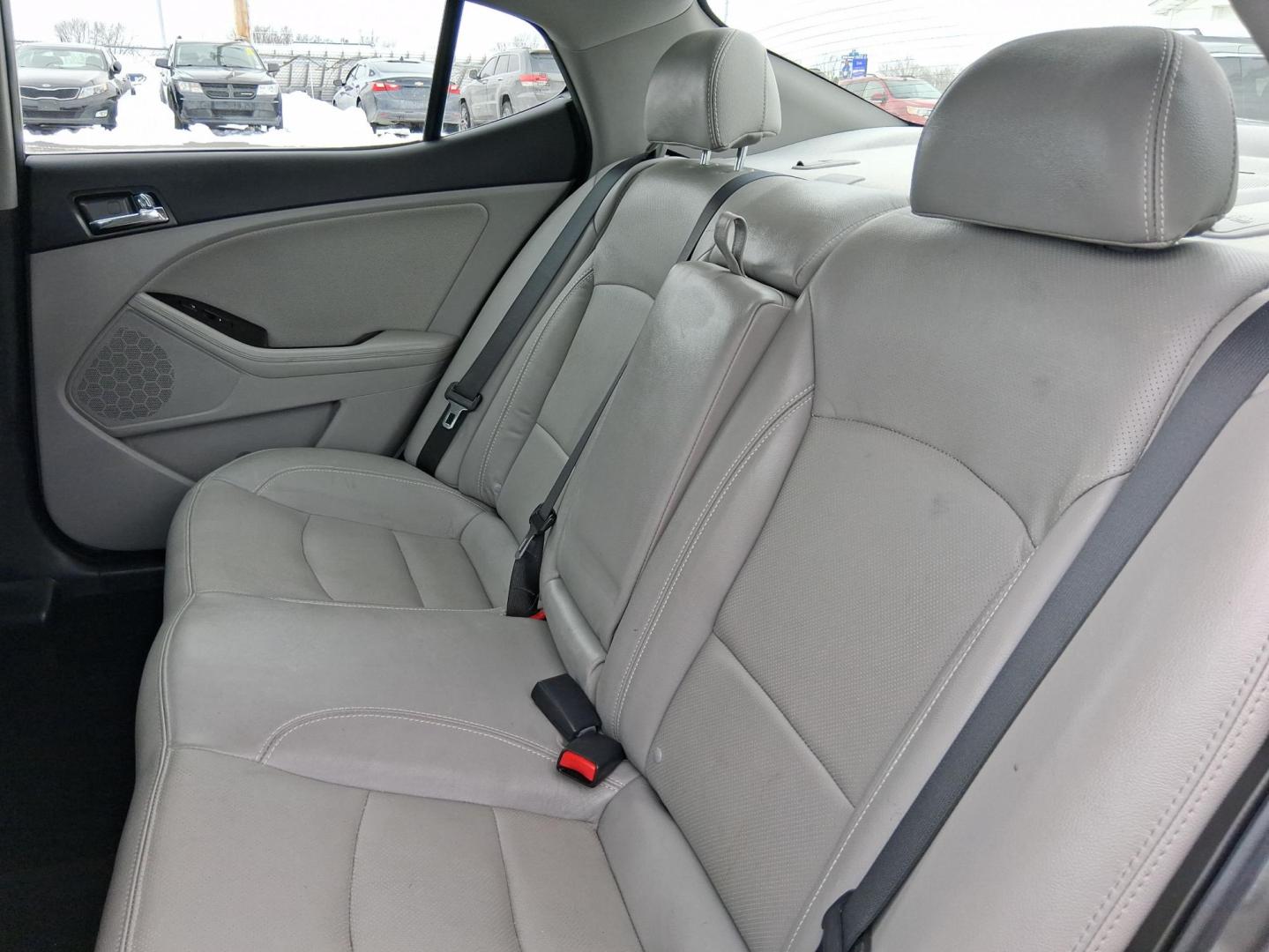 2013 Bright Silver Metallic /Black/Grey Kia Optima EX (5XXGN4A77DG) with an 2.4L I-4 gasoline direct injection engine, located at 1865 W 2nd St., Xenia, OH, 45385, (937) 372-7777, 39.681259, -83.961945 - Photo#9