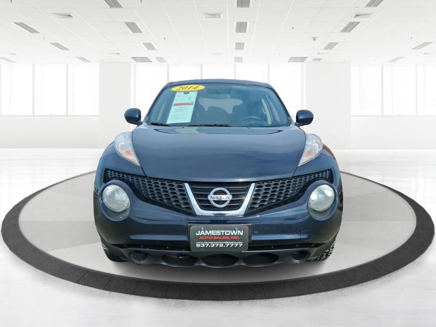 2014 Sapphire Black /Black Nissan Juke SV (JN8AF5MV9ET) with an 1.6L I-4 gasoline direct injection engine, located at 1865 W 2nd St., Xenia, OH, 45385, (937) 372-7777, 39.681259, -83.961945 - Photo#2