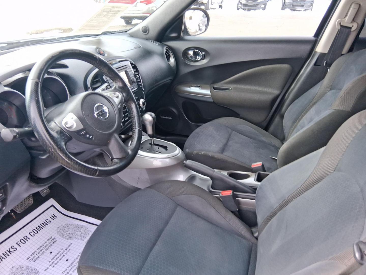 2014 Sapphire Black /Black Nissan Juke SV (JN8AF5MV9ET) with an 1.6L I-4 gasoline direct injection engine, located at 1865 W 2nd St., Xenia, OH, 45385, (937) 372-7777, 39.681259, -83.961945 - Photo#8