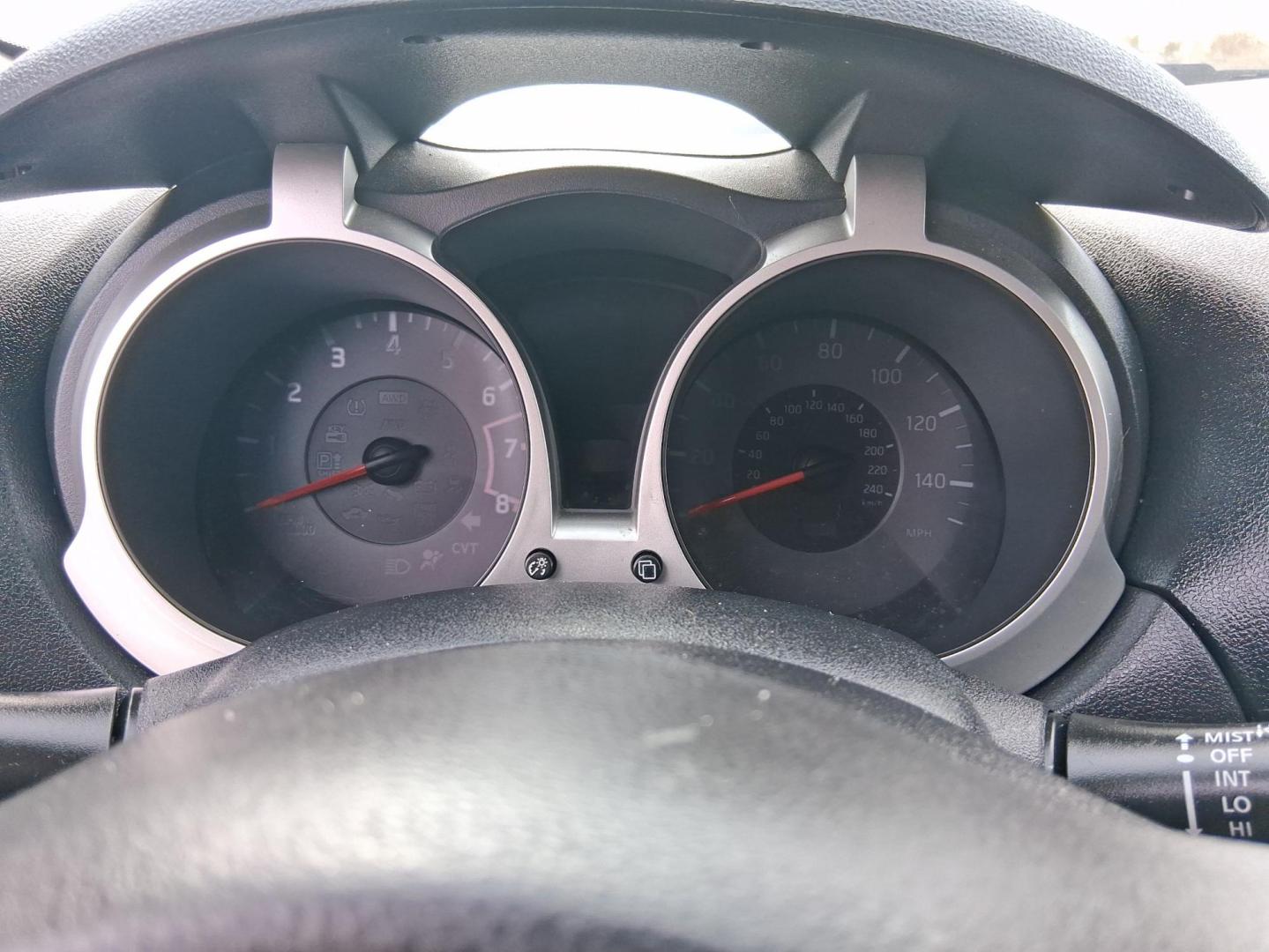 2014 Sapphire Black /Black Nissan Juke SV (JN8AF5MV9ET) with an 1.6L I-4 gasoline direct injection engine, located at 1865 W 2nd St., Xenia, OH, 45385, (937) 372-7777, 39.681259, -83.961945 - Photo#14