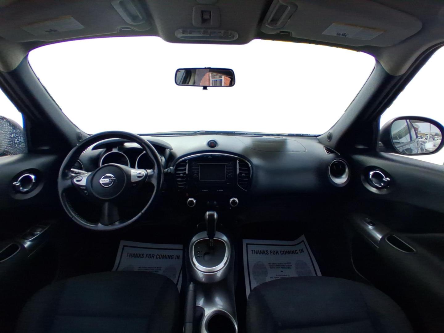 2014 Sapphire Black /Black Nissan Juke SV (JN8AF5MV9ET) with an 1.6L I-4 gasoline direct injection engine, located at 1865 W 2nd St., Xenia, OH, 45385, (937) 372-7777, 39.681259, -83.961945 - Photo#18