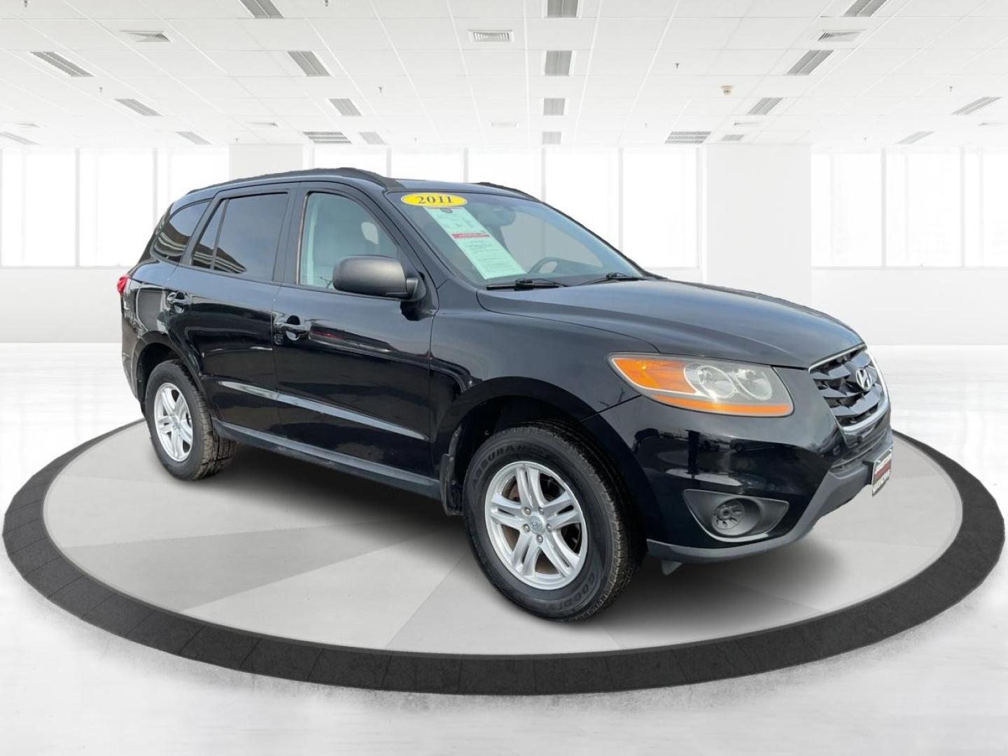 2011 Phantom Black Metallic /Grey Hyundai Santa Fe GLS (5XYZGDAB4BG) with an 2.4L I-4 DOHC engine, located at 1865 W 2nd St., Xenia, OH, 45385, (937) 372-7777, 39.681259, -83.961945 - Photo#0