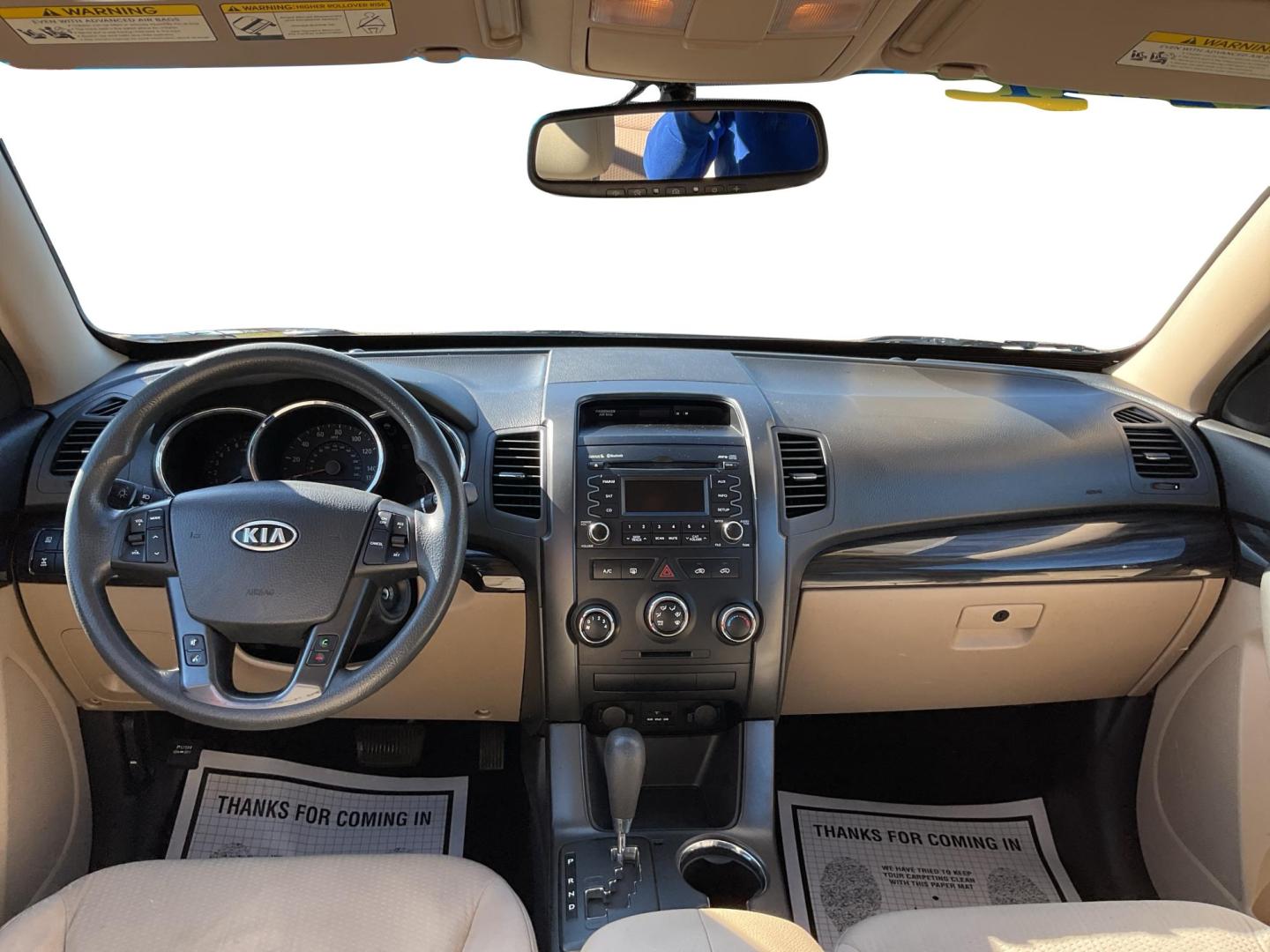 2011 Dark Cherry /Black/Tan Kia Sorento LX 4WD (5XYKTDA22BG) with an 3.5L V6 DOHC 24V engine, 6-Speed Automatic transmission, located at 1865 W 2nd St., Xenia, OH, 45385, (937) 372-7777, 39.681259, -83.961945 - Photo#16