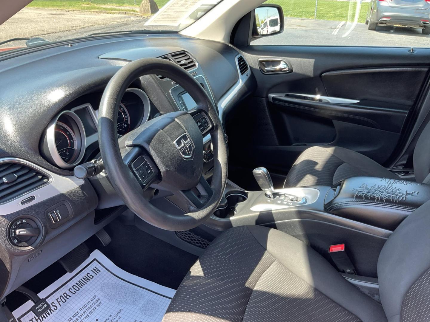 2018 Redline 2 Coat Pearl /Black Dodge Journey SE (3C4PDCAB1JT) with an Tigershark MultiAir 2.4L I-4 DOHC engine, located at 1865 W 2nd St., Xenia, OH, 45385, (937) 372-7777, 39.681259, -83.961945 - Photo#8