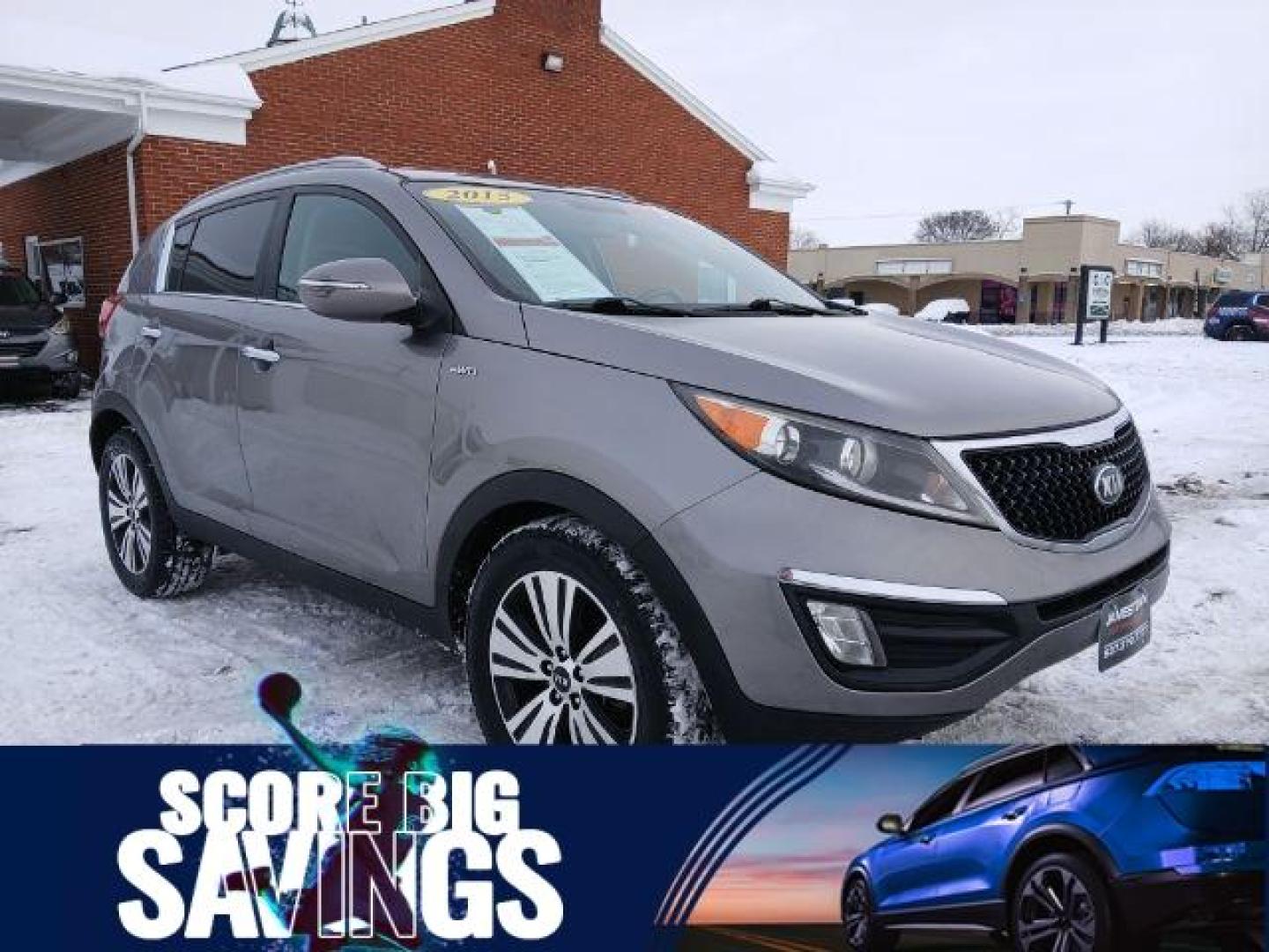2015 Kia Sportage EX AWD (KNDPCCAC0F7) with an 2.4L V6 DOHC 24V engine, 6-Speed Automatic transmission, located at 1865 W 2nd St., Xenia, OH, 45385, (937) 372-7777, 39.681259, -83.961945 - 2015 Kia Sportage EX AWD - Photo#0
