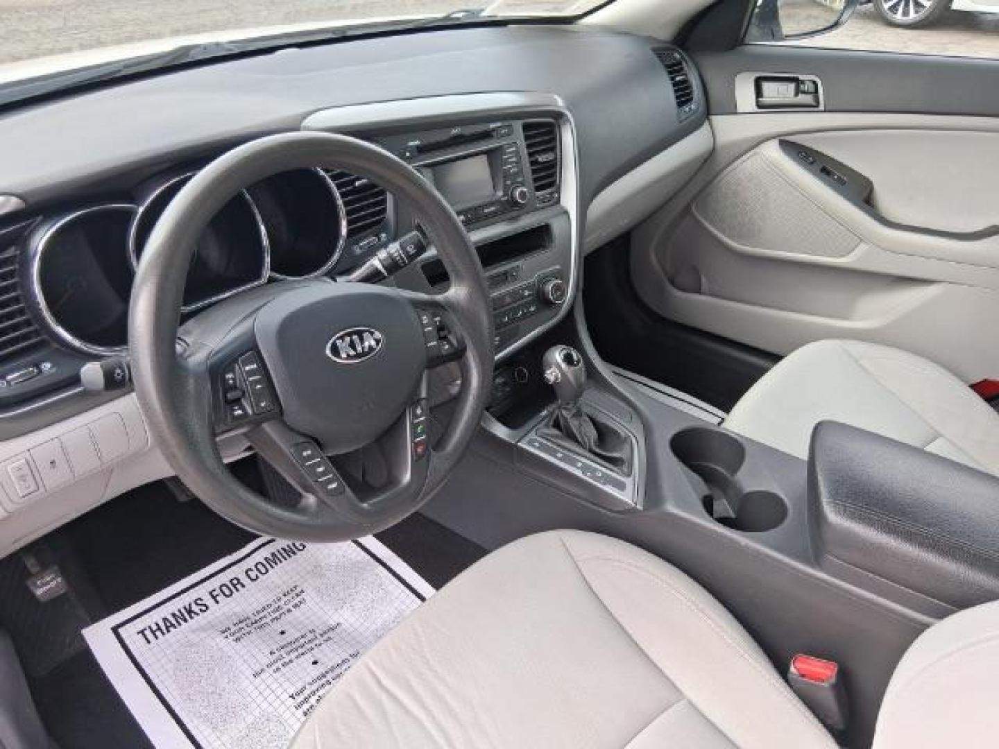 2013 Kia Optima LX (KNAGM4A71D5) with an 2.4L I-4 gasoline direct injection engine, located at 1865 W 2nd St., Xenia, OH, 45385, (937) 372-7777, 39.681259, -83.961945 - 2013 Kia Optima LX - Photo#6